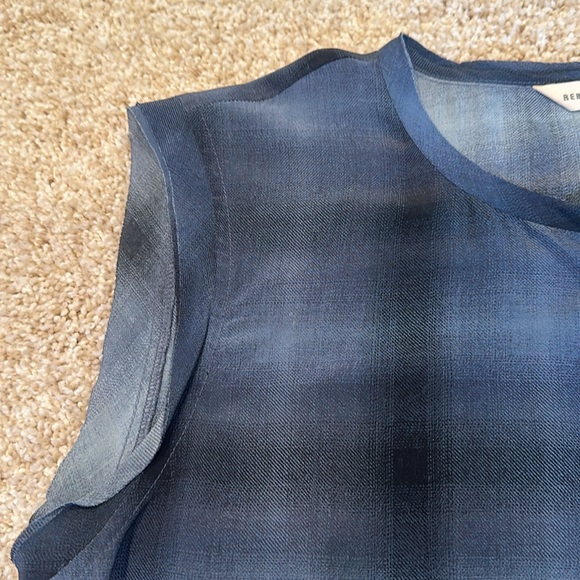 Rebecca Taylor plaid silk top - Picture 3 of 7